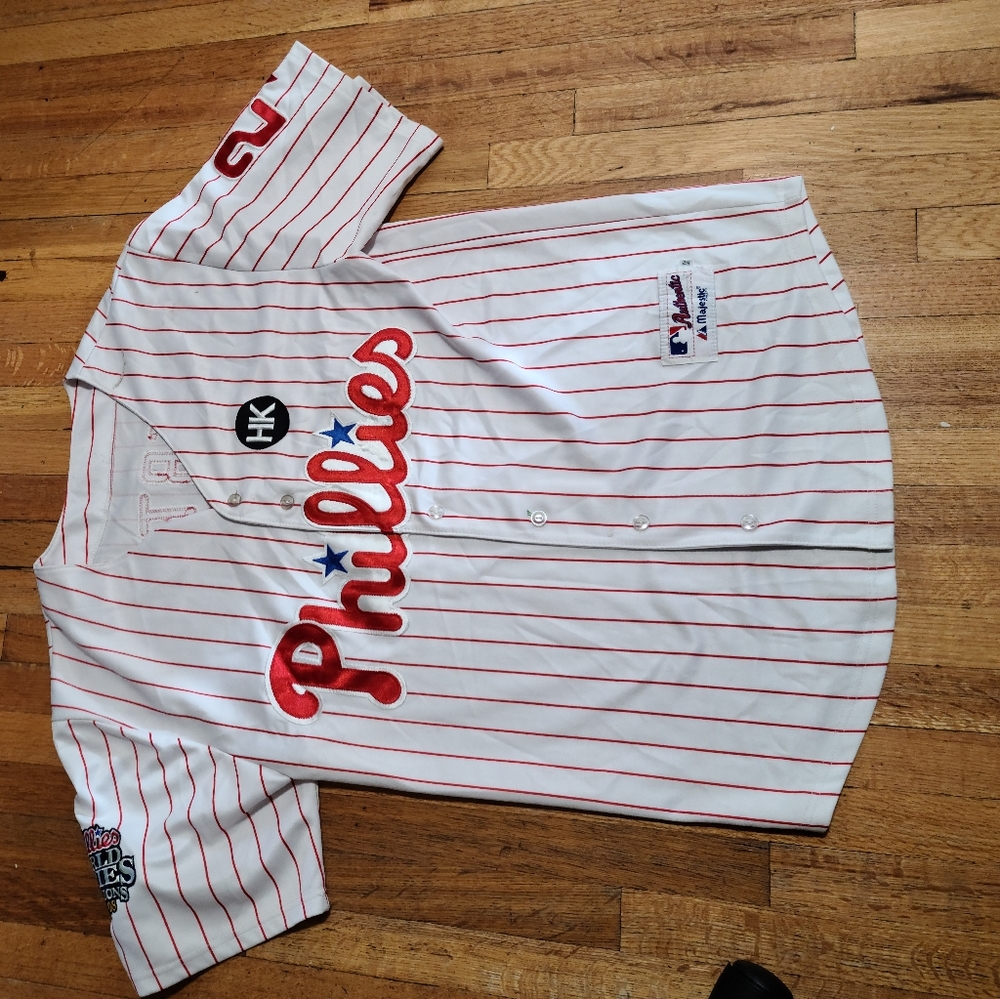 Majestic JaysonWerth Philadelphia Phillies 2008 World Series Champion Jerseysz52